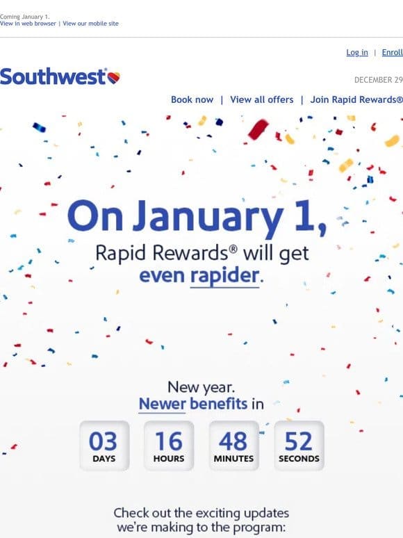 Rapid Rewards updates are almost here!