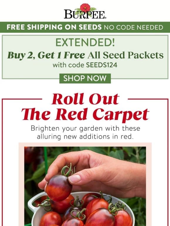 Red Alert! Seed sale extended!