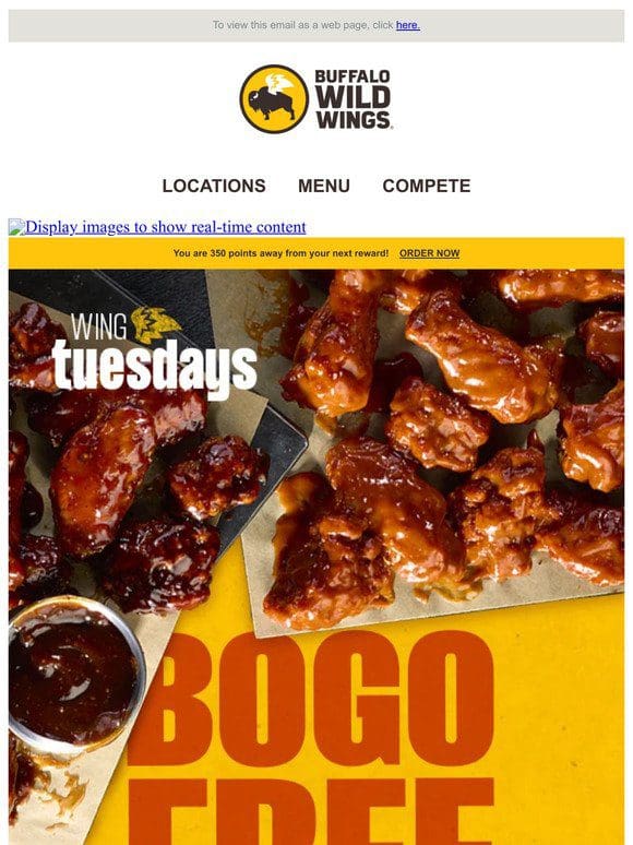 Ring In The New Year With Free Wings Tomorrow!