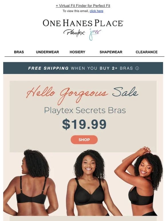 SALE: All Playtex Secrets