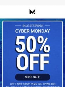 SALE EXTENDED: 50% OFF