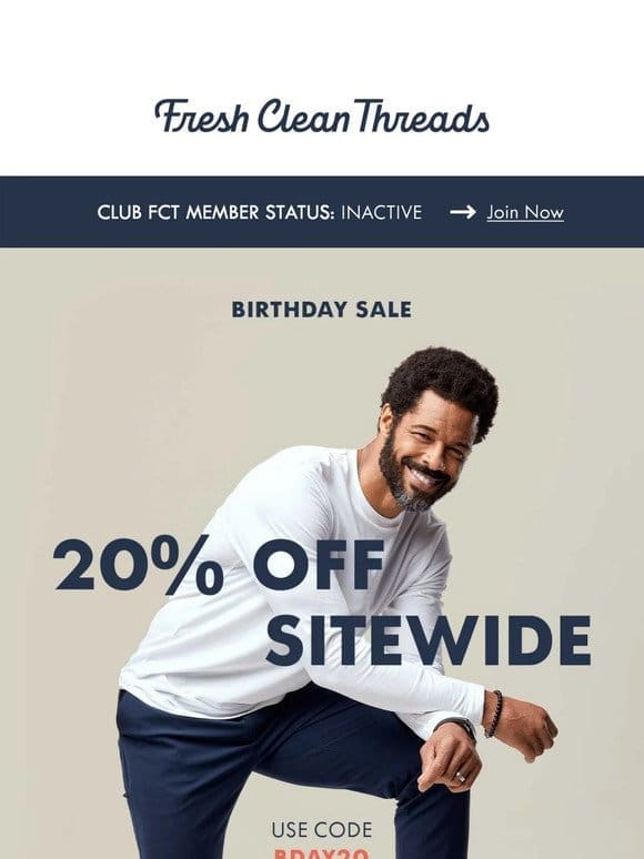 SAVE 20% OFF SITEWIDE