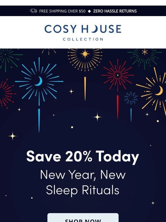 SAVE 20% – Our New Year’s Sale is HERE  ✨