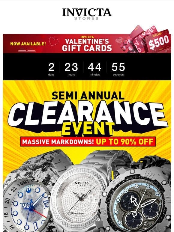 SEMI-ANNUAL CLEARANCE Starts Now! INSANE DEALS!