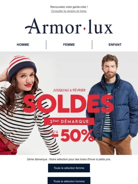 SOLDES | Vos indispensables de l’hiver jusqu’à -50% !