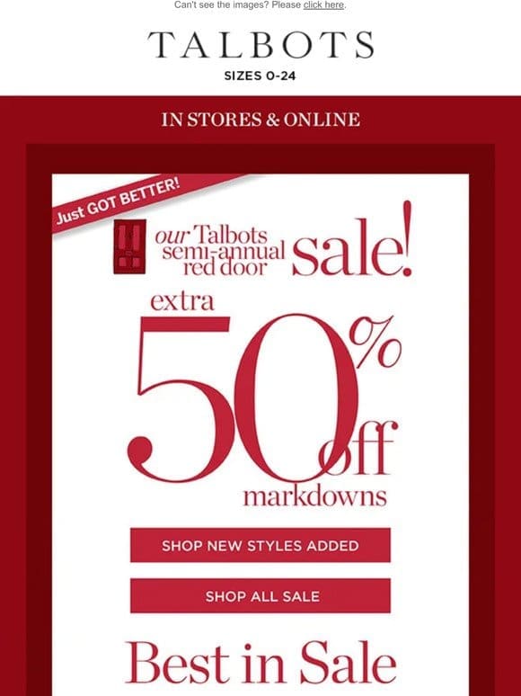 Sale BESTSELLERS all 50% off!