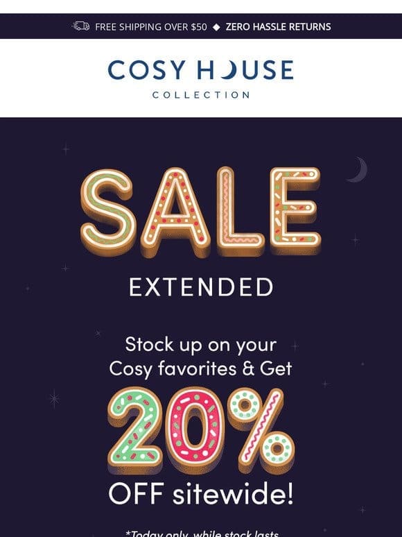 Sale EXTENDED: 20% OFF Sitewide!