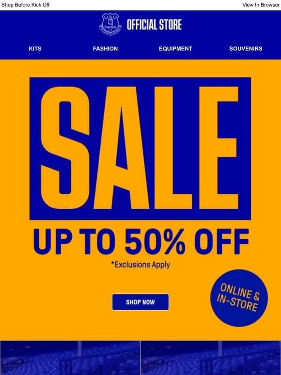 Sale Savings | Up To 50% Off