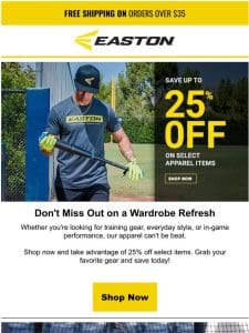 Save 25% and Look Good All Season