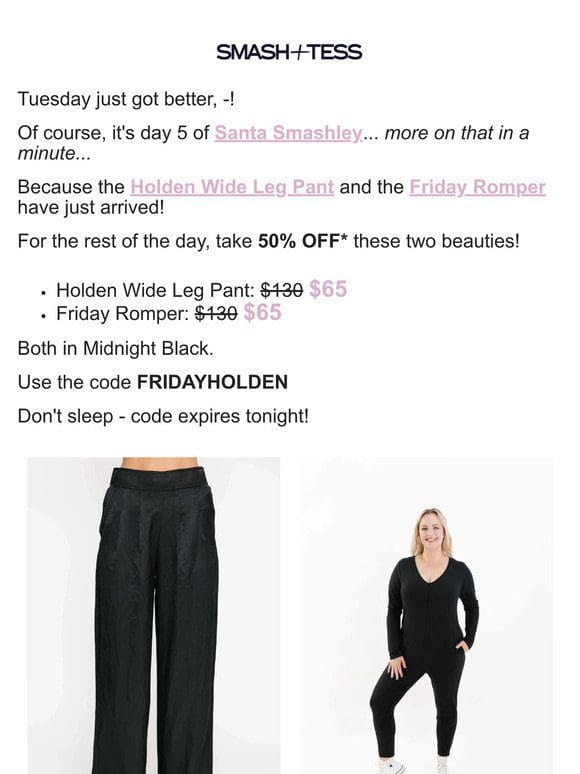 Save Even More! Hello Holden Pants + Friday Romper!