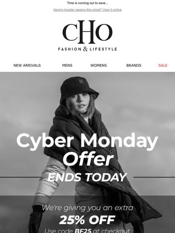 Say hello to Cyber Monday| 25% off ends today