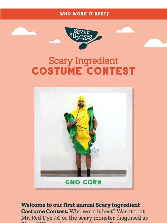 Scary Ingredients Costume Contest