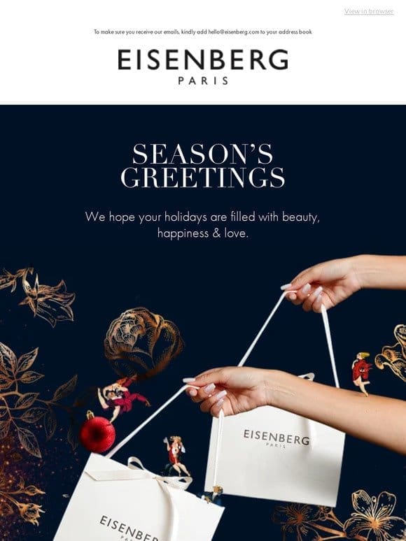 Season’s Greetings from EISENBERG Paris