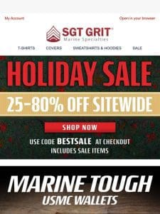 Season’s Greetings from Sgt Grit – Spread the Joy!