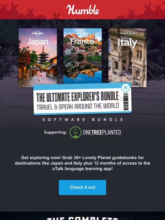See the world! Get 30+ Lonely Planet guides & a year of uTalk language learning