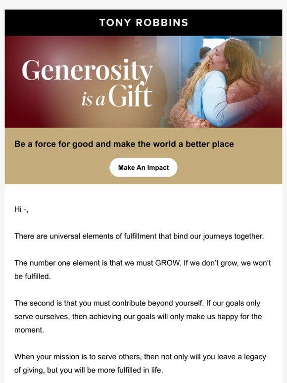 Share the gift of personal growth…