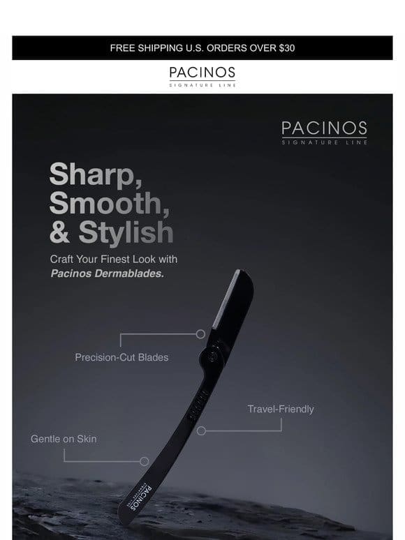 Sharp， Smooth & Stylish   15% OFF ▶️ DERMA BLADES