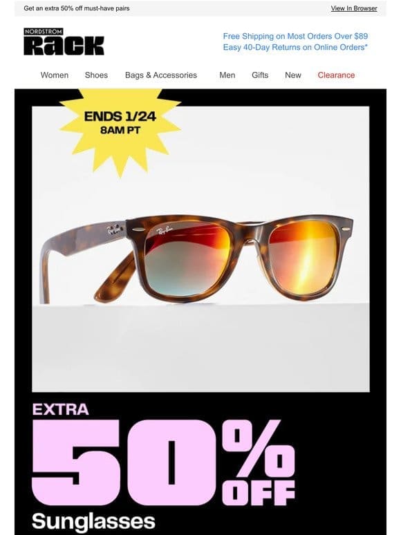 Shh… Private Sale! A Sunglasses Brand So Big We Can’t Say It