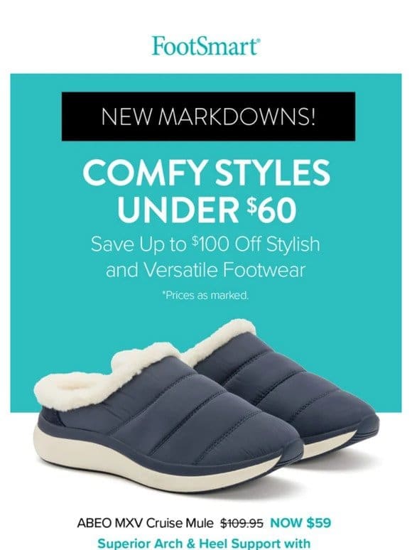 Shop Comfy Styes Under $60