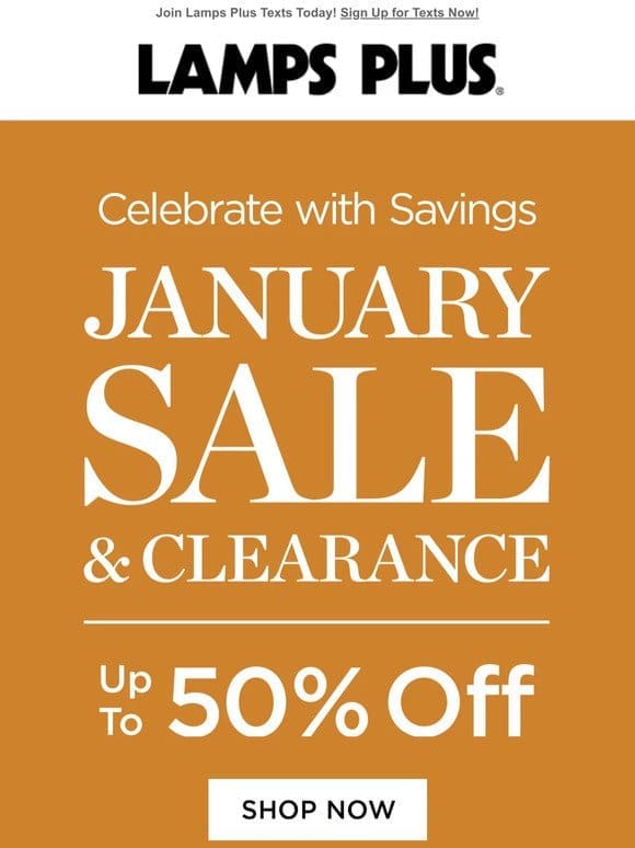 Shop January SALE & Clearance! Upgrades Made Easy