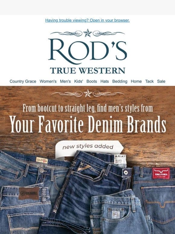 Shop Men’s Denim from all your Favorite Brands!