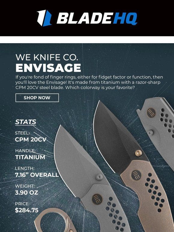 Shop these WE Knife Karambits & Benchmade autos!