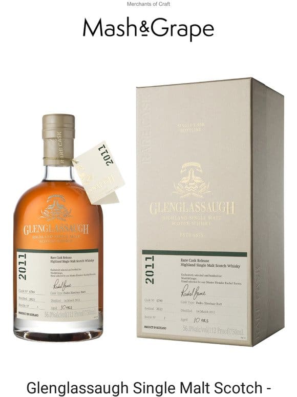 Single Cask Glenglassaugh – M&G Exclusive Bottling