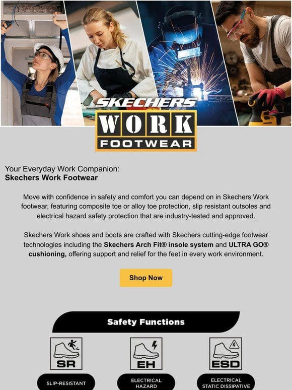 Skechers Work Footwear: Industry-tested and approved