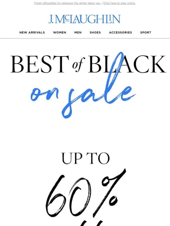 Sleek Chic: The Best Of Black On SALE!