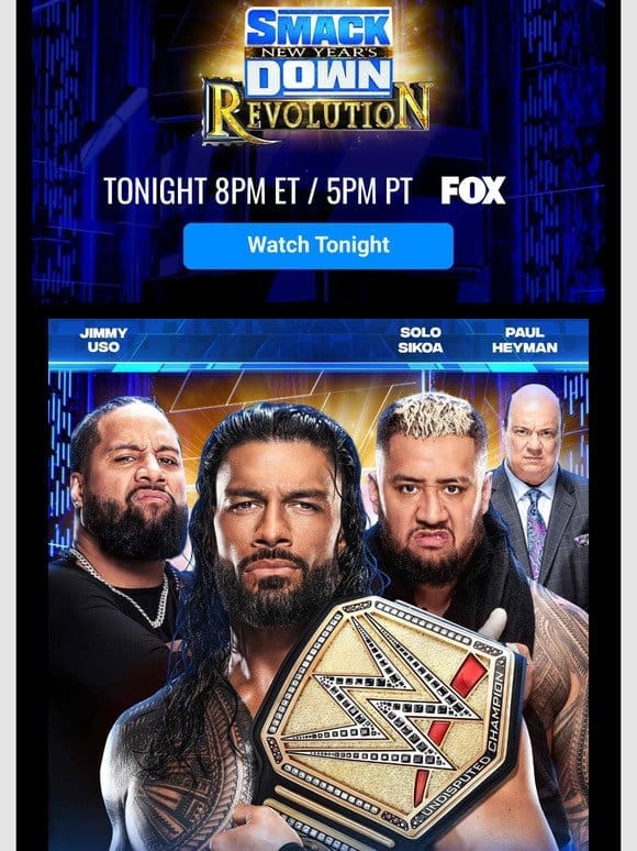 SmackDown Preview: Roman Reigns returns LIVE for New Year’s Revolution!