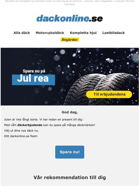 Spara nu med vårt julerbjudande!