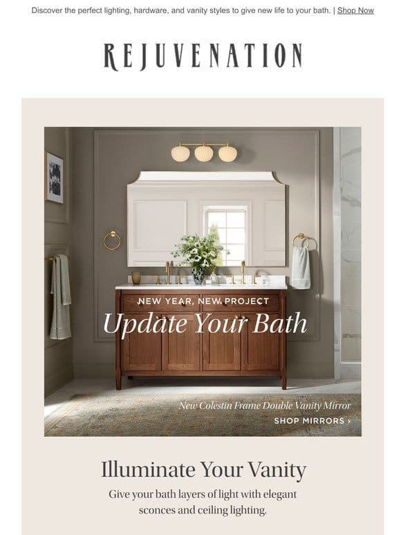 Start your bath project with our newest designs