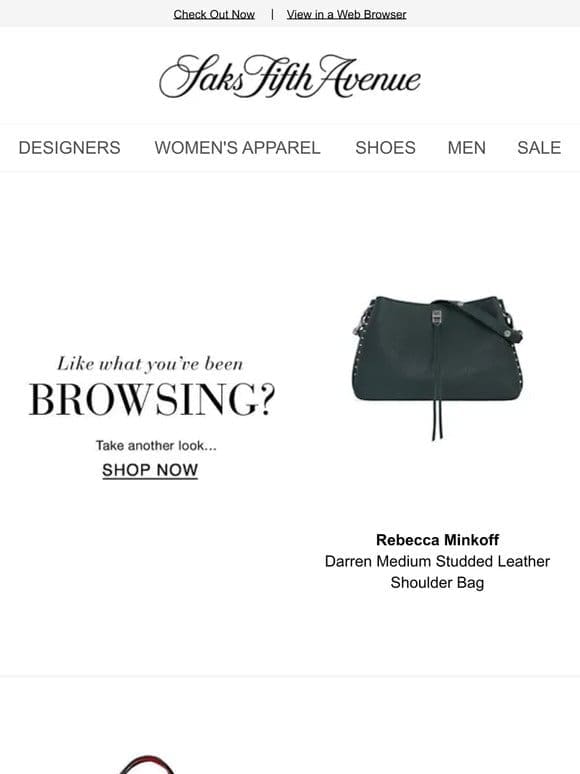 Still thinking about your Rebecca Minkoff item & more?