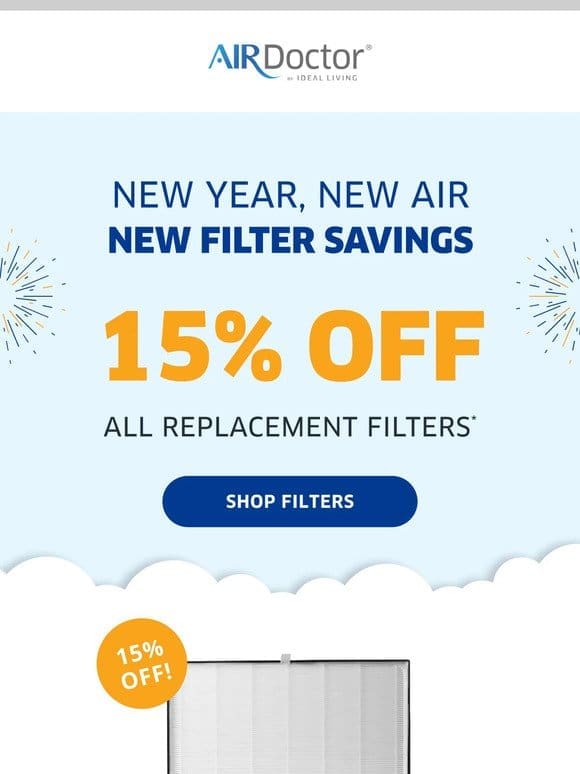 Stock Up for the Year: 15% OFF Filters