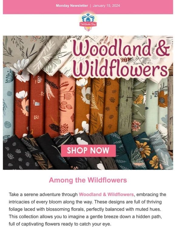 Stroll with Moda through Woodland & Widlflowers