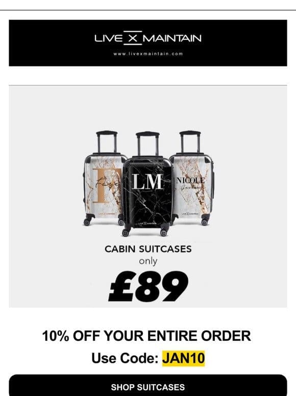 Suitcase for £89 Sale ends in 24 hours