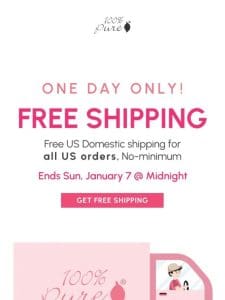 Sunday Surprise: Enjoy Free Shipping on Us Today!