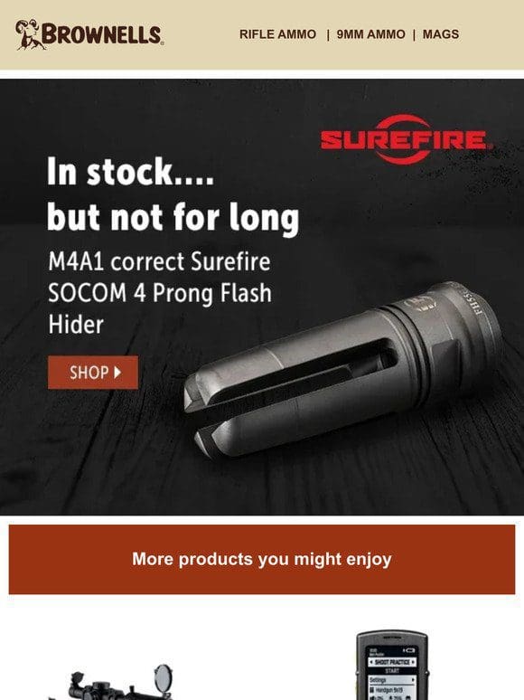 Surefire SOCOM 4-prong flash hiders IN STOCK!