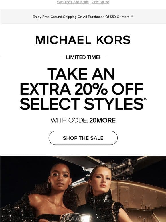 Surprise! Extra 20% Off Sale Is Extended