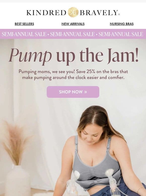 Take 25% off Must-Have Pumping Bras