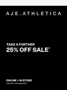 Take a further 25% off sale