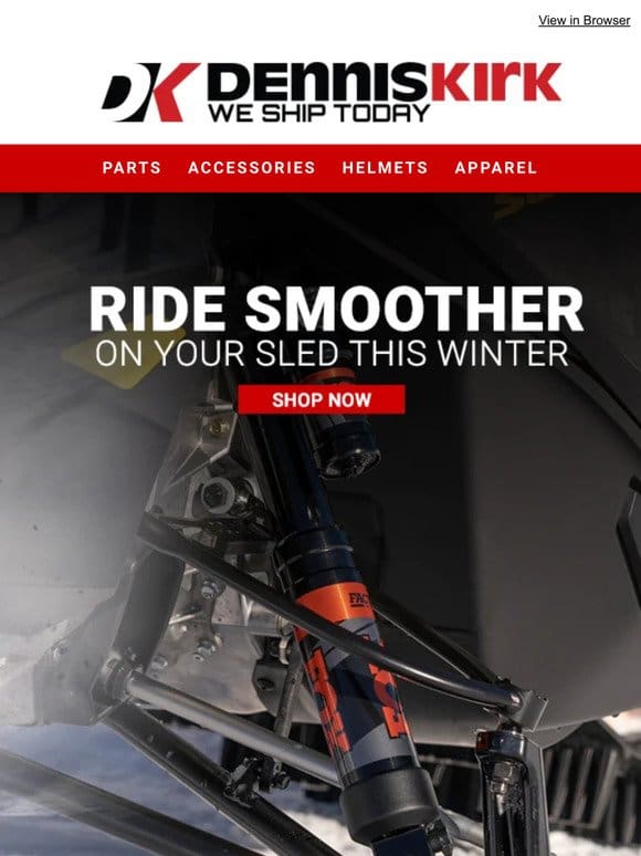 Take the trail less traveled with these great Shock brands for your Snowmobile!