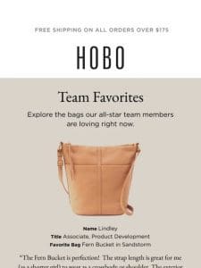 Team HOBO’s Favorite Bags!