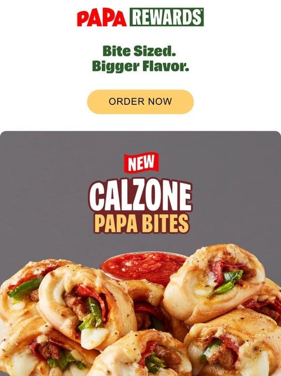 The All-New Calzone Papa Bites are Here