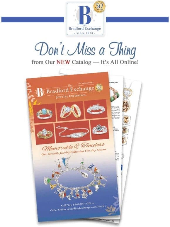 The Bradford Exchange NEW Fall Jewelry Catalog