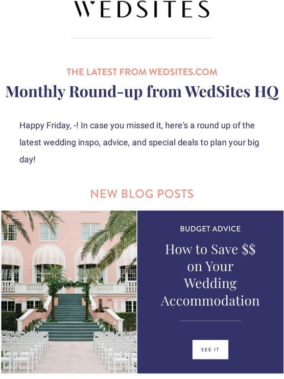 The Latest from Wedsites.com