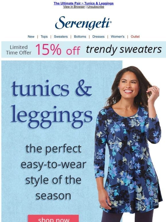 The Perfect Pair ~ Tunics & Leggings ~ Get Yours Now!