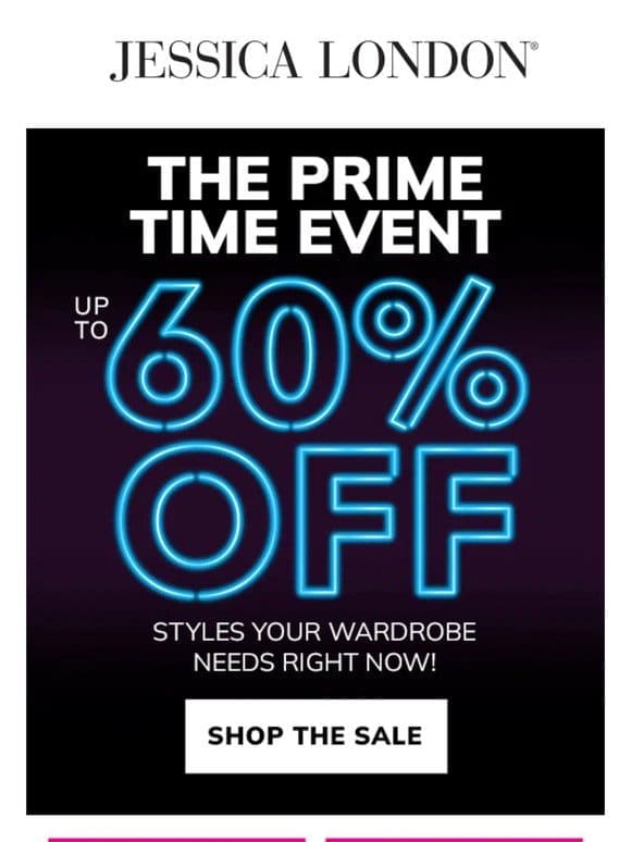The Prime Time Event JUST STARTED! Shop up to 60% Off: