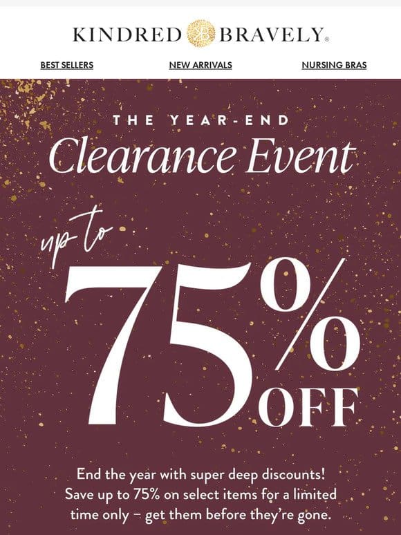 The Year-End Clearance Event is here!