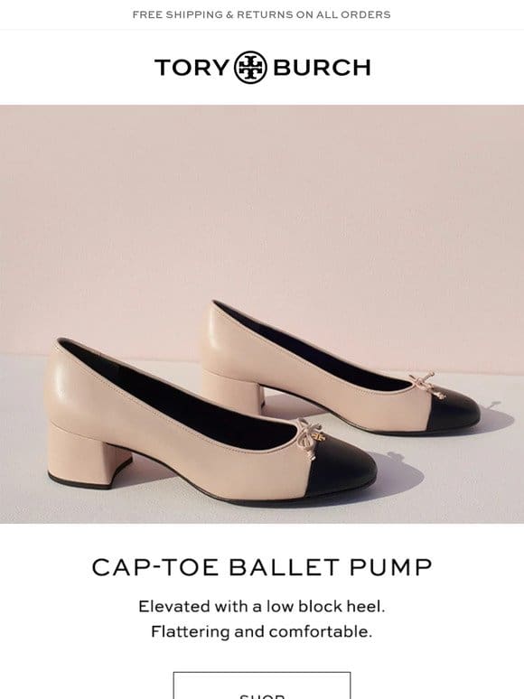 The cap-toe pump